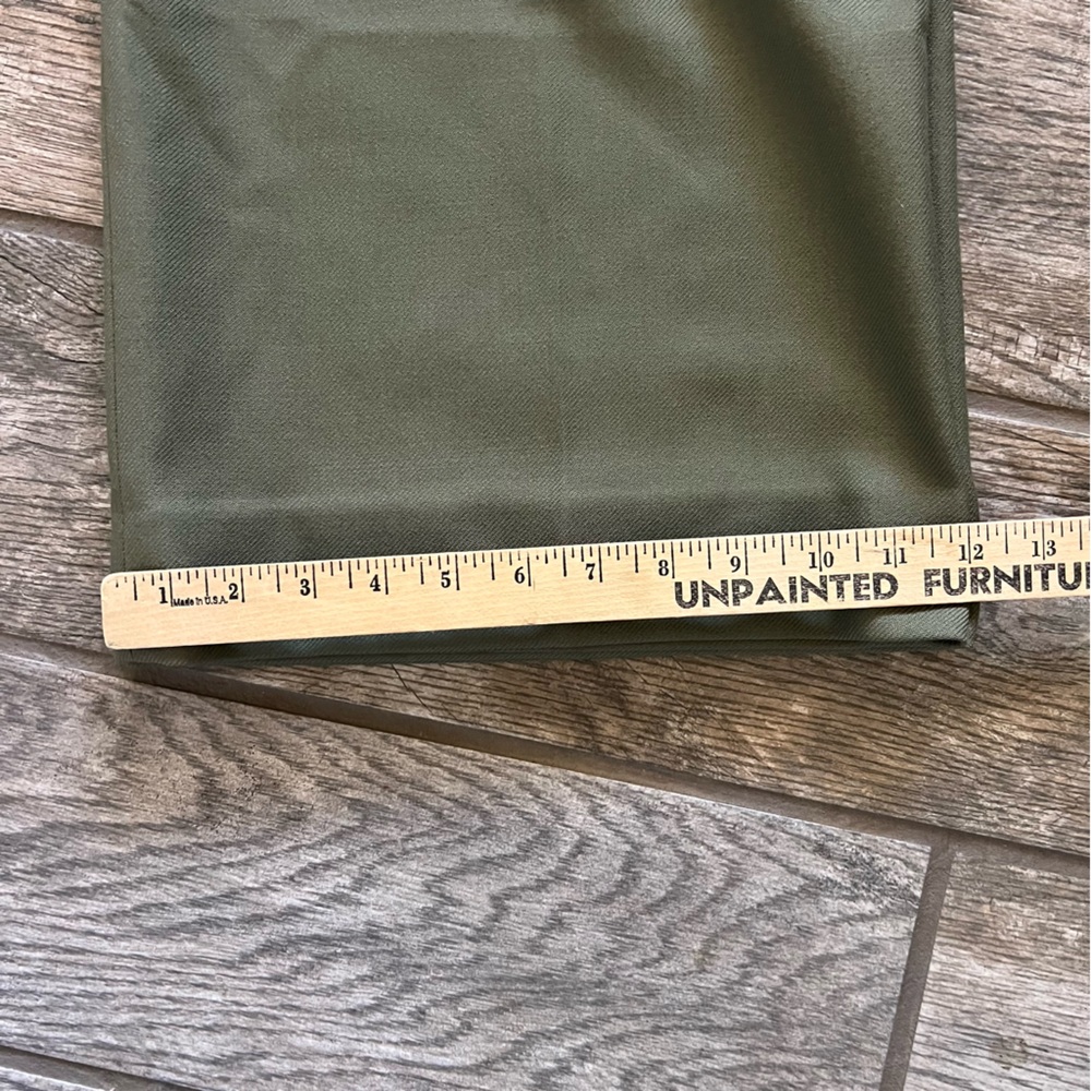 Banana Republic Wool Pants Green Wide Leg Trousers Women’s Size 14 - Picture 6 of 6
